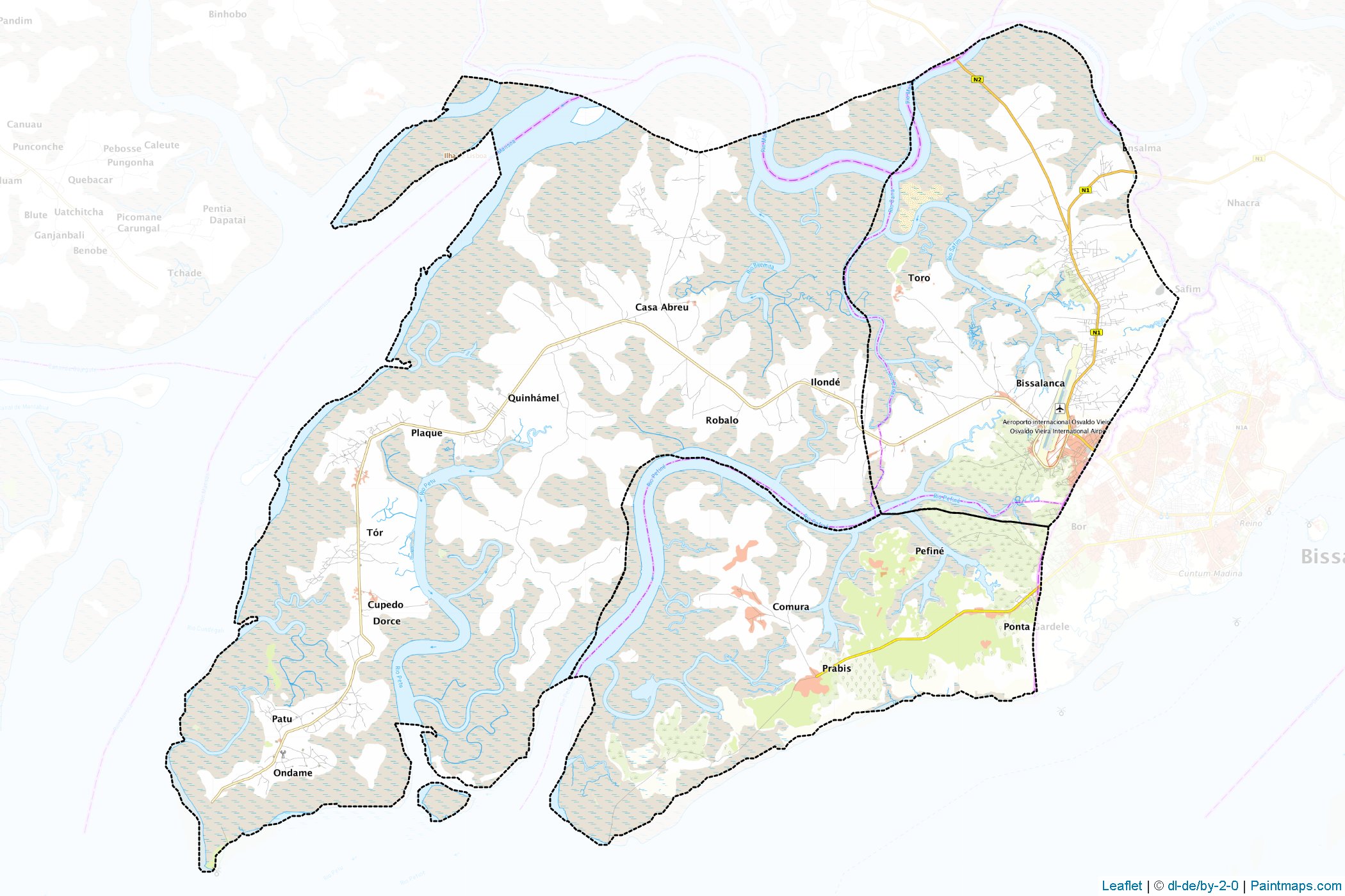 Biombo (Guinea-Bissau) Map Cropping Samples-1