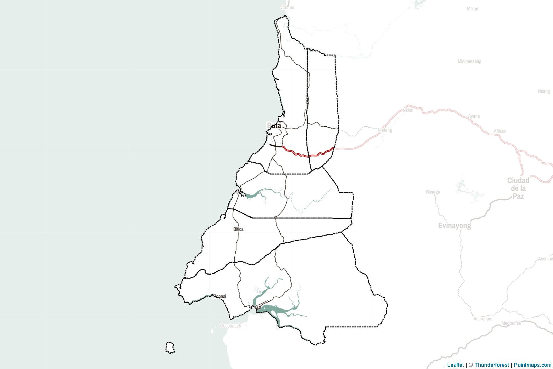 Litoral (Equatorial Guinea) Map Cropping Samples-2