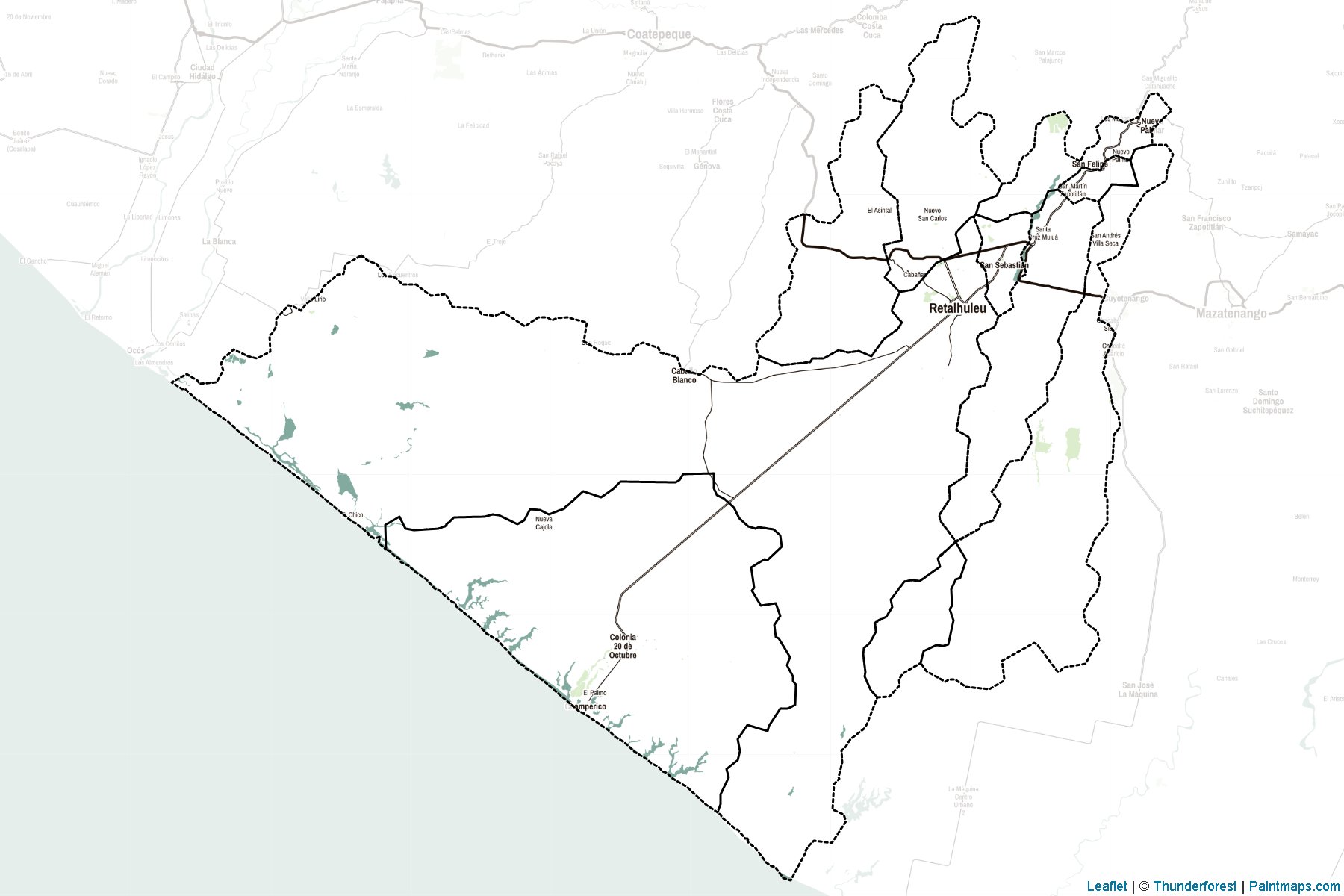 Muestras de recorte de mapas Retalhuleu (Guatemala)-2