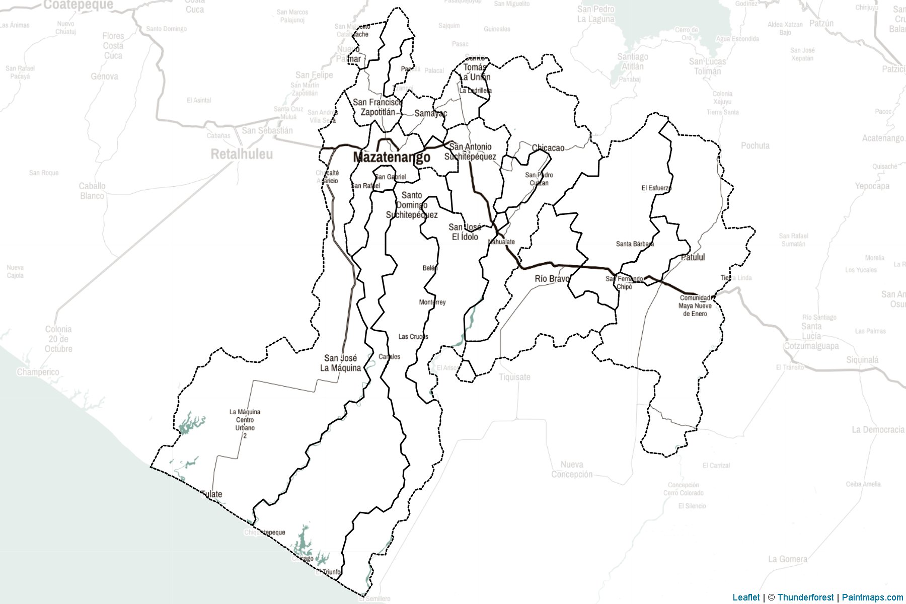 Suchitepeque (Guatemala) Map Cropping Samples-2