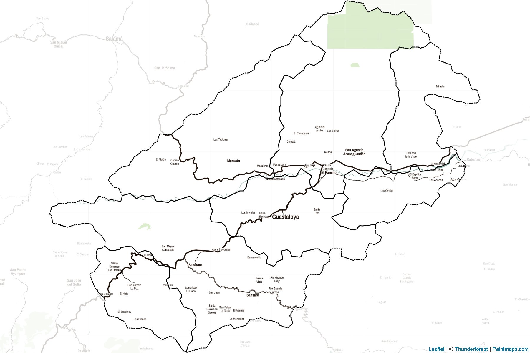 Muestras de recorte de mapas El Progreso (Guatemala)-2