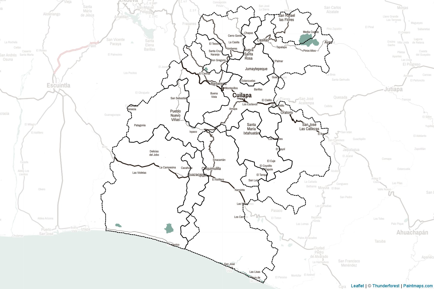 Muestras de recorte de mapas Santa Rosa (Guatemala)-2