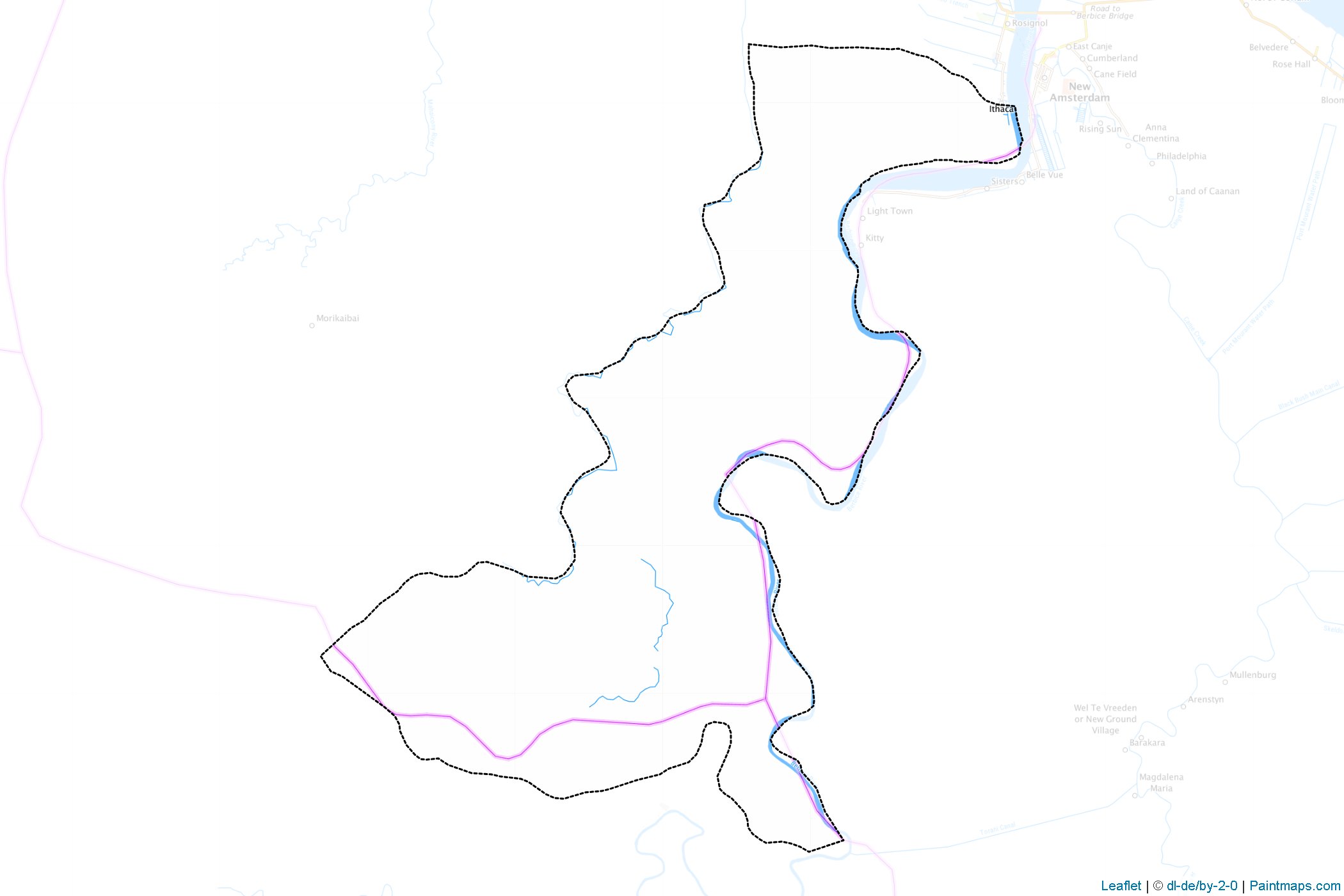 Muestras de recorte de mapas Mahaica-Berbice (Guayana)-1