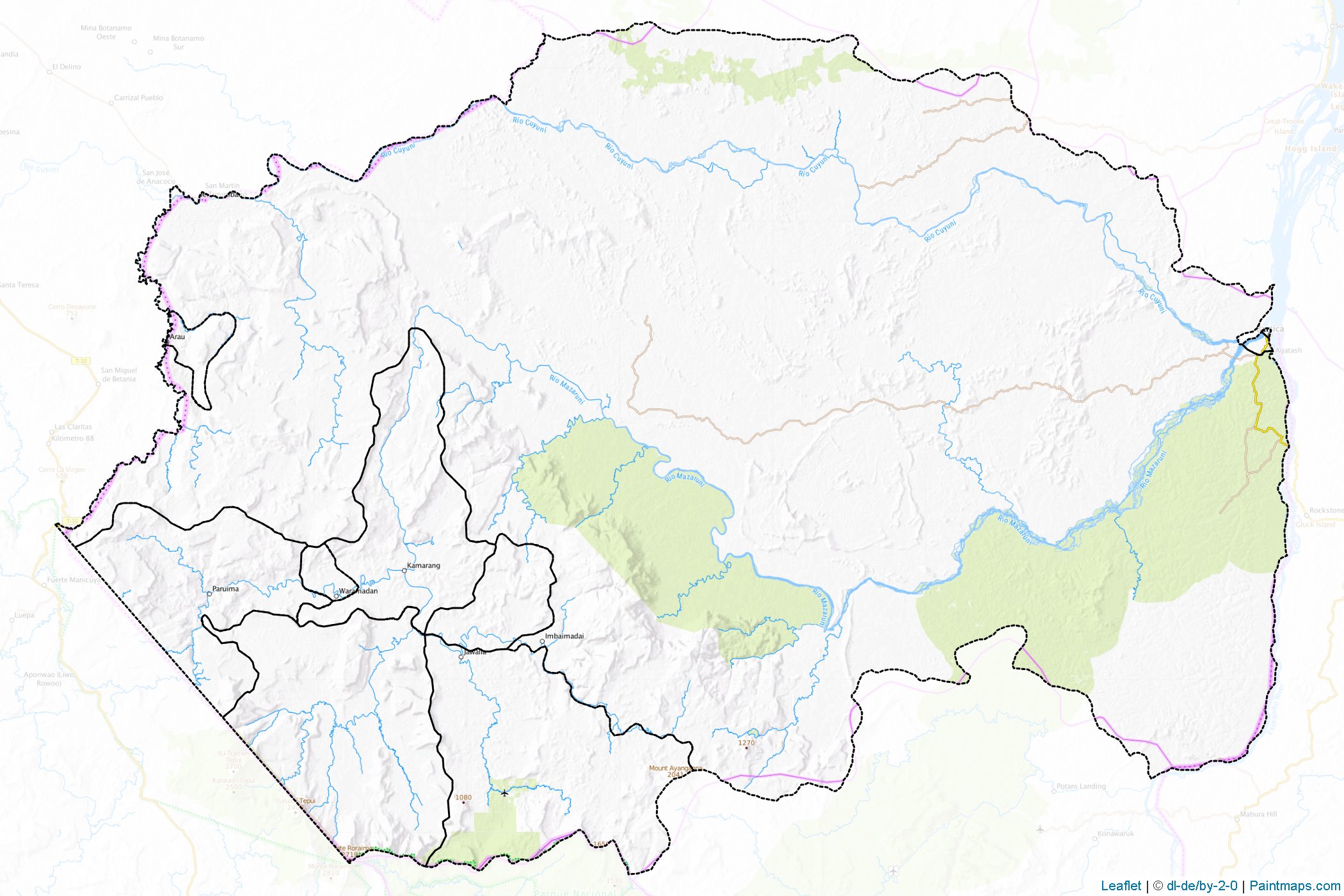 Pomeroon-Supenaam (Guyana) Map Cropping Samples-1