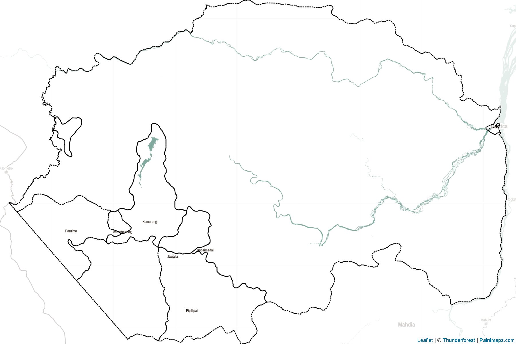 Pomeroon-Supenaam (Guyana) Map Cropping Samples-2