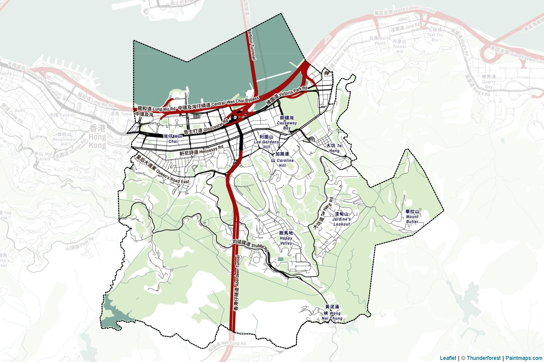 Wan Chai (Hong Kong Island) Map Cropping Samples-2