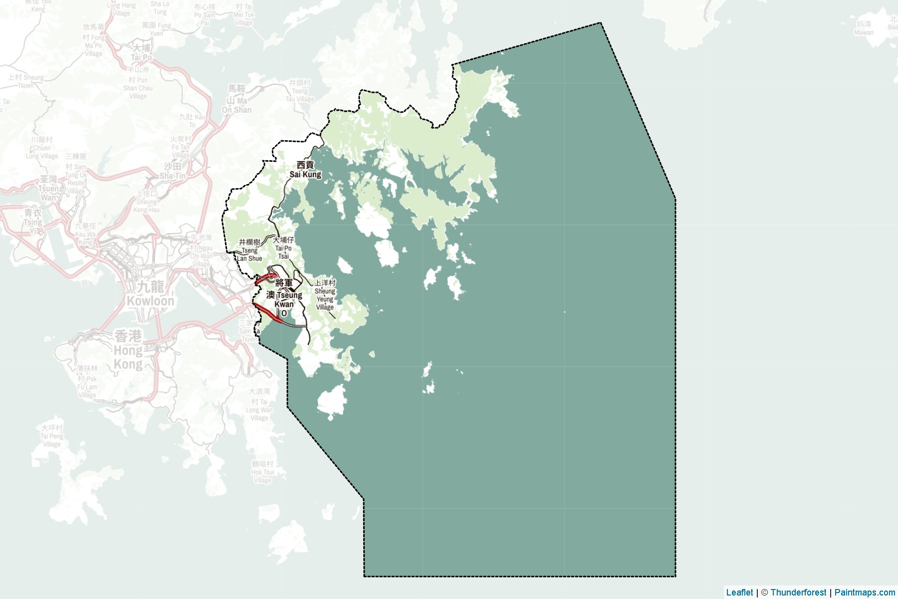 Sai Kung (New Territories) Map Cropping Samples-2