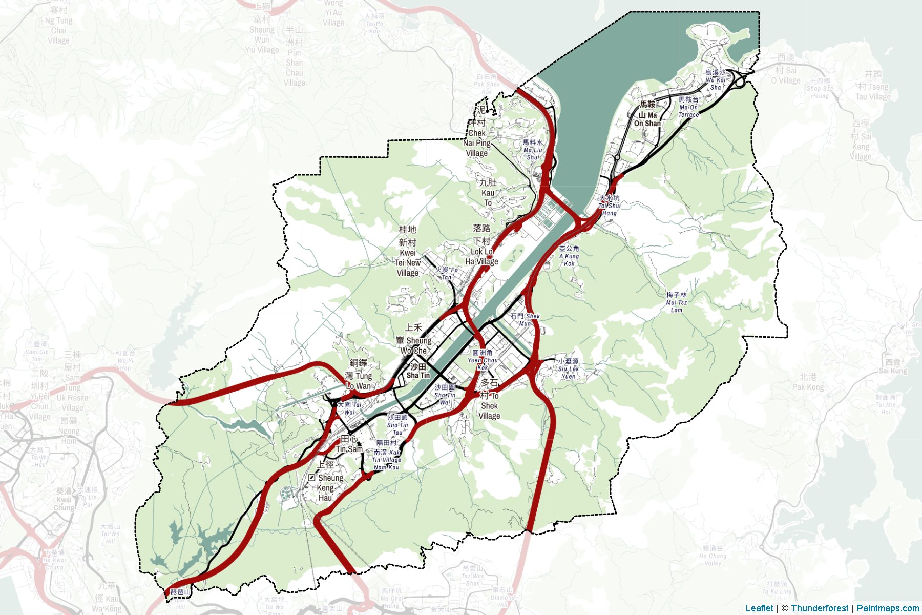 Sha Tin (New Territories) Map Cropping Samples-2