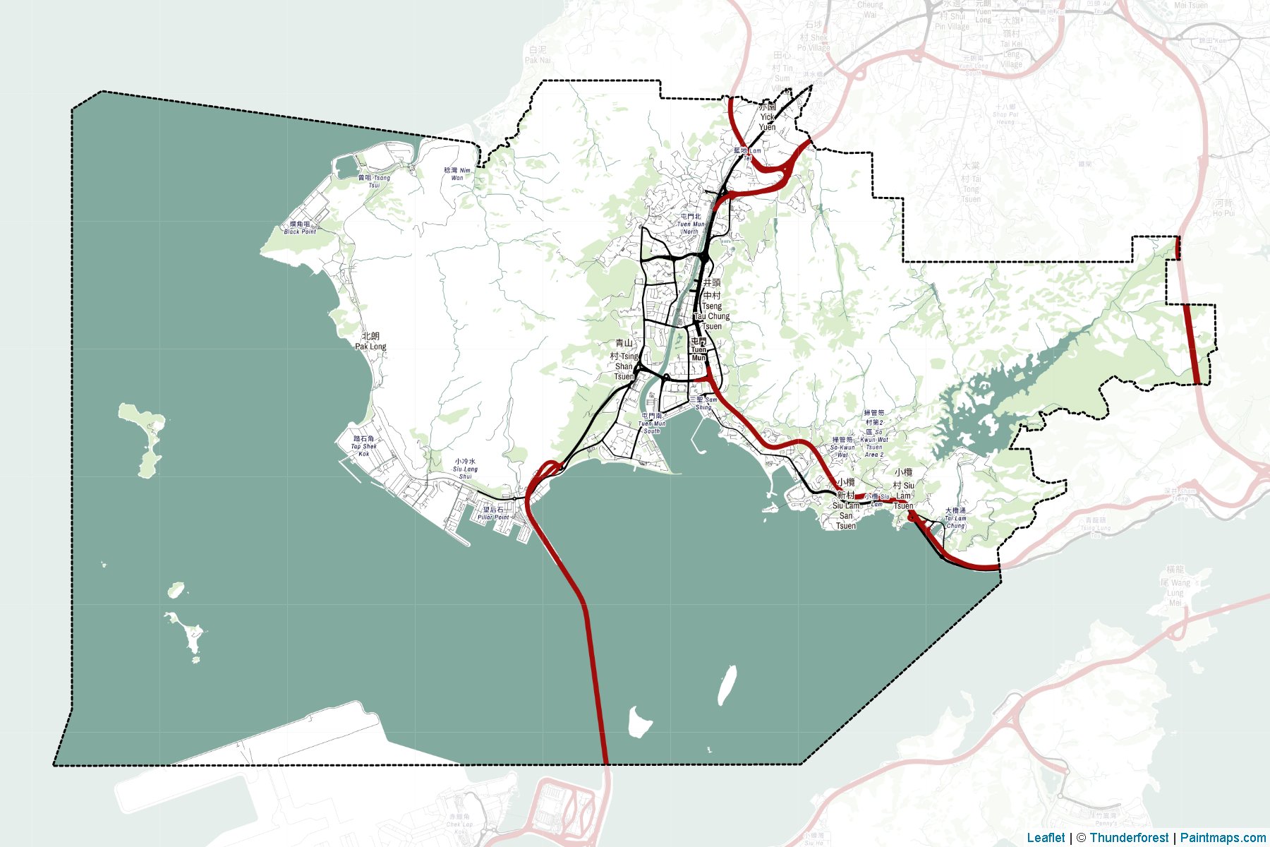 Tuen Mun (New Territories) Map Cropping Samples-2