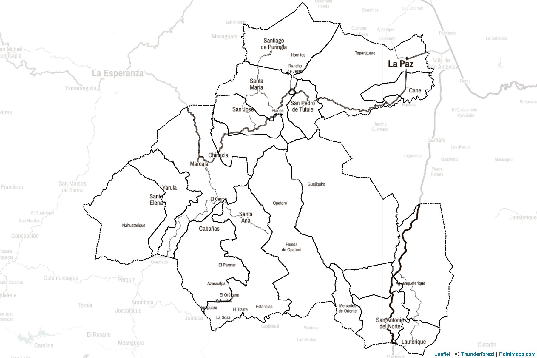 Muestras de recorte de mapas La Paz (Honduras)-2