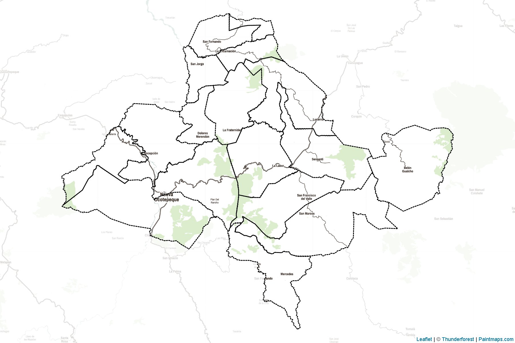 Ocotepeque (Honduras) Map Cropping Samples-2