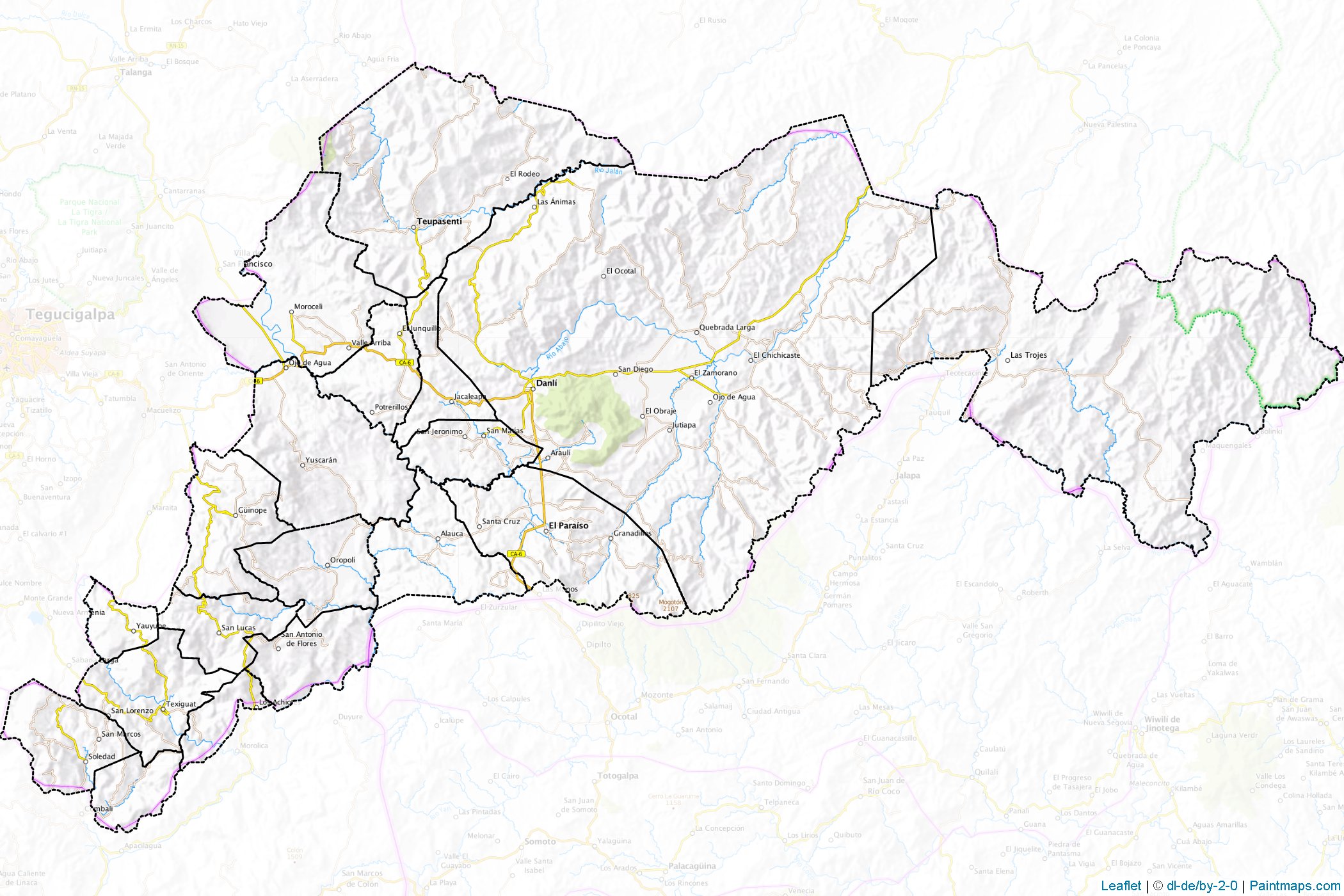 El Paraíso (Honduras) Map Cropping Samples-1