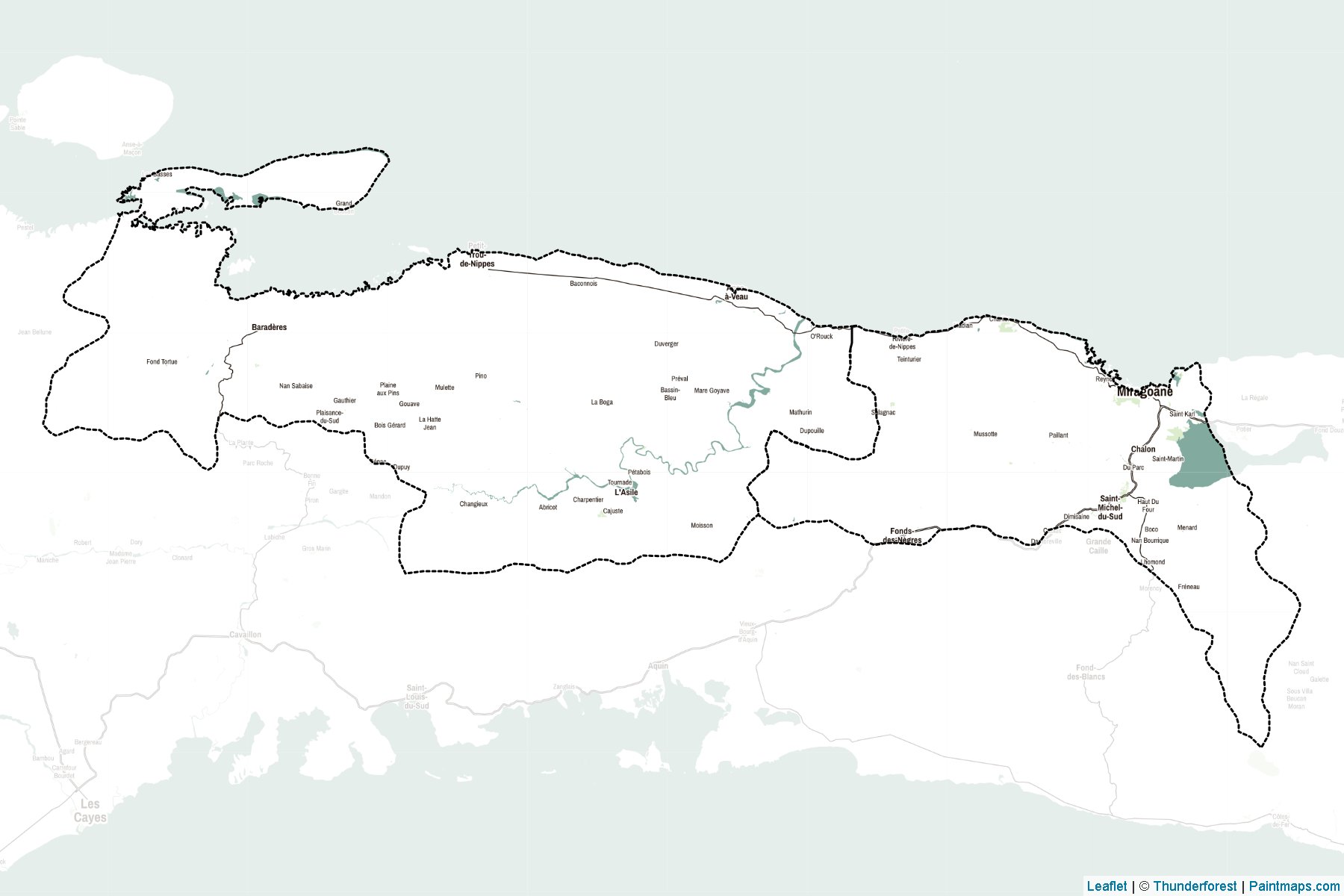 Muestras de recorte de mapas Nippes (Haití)-2