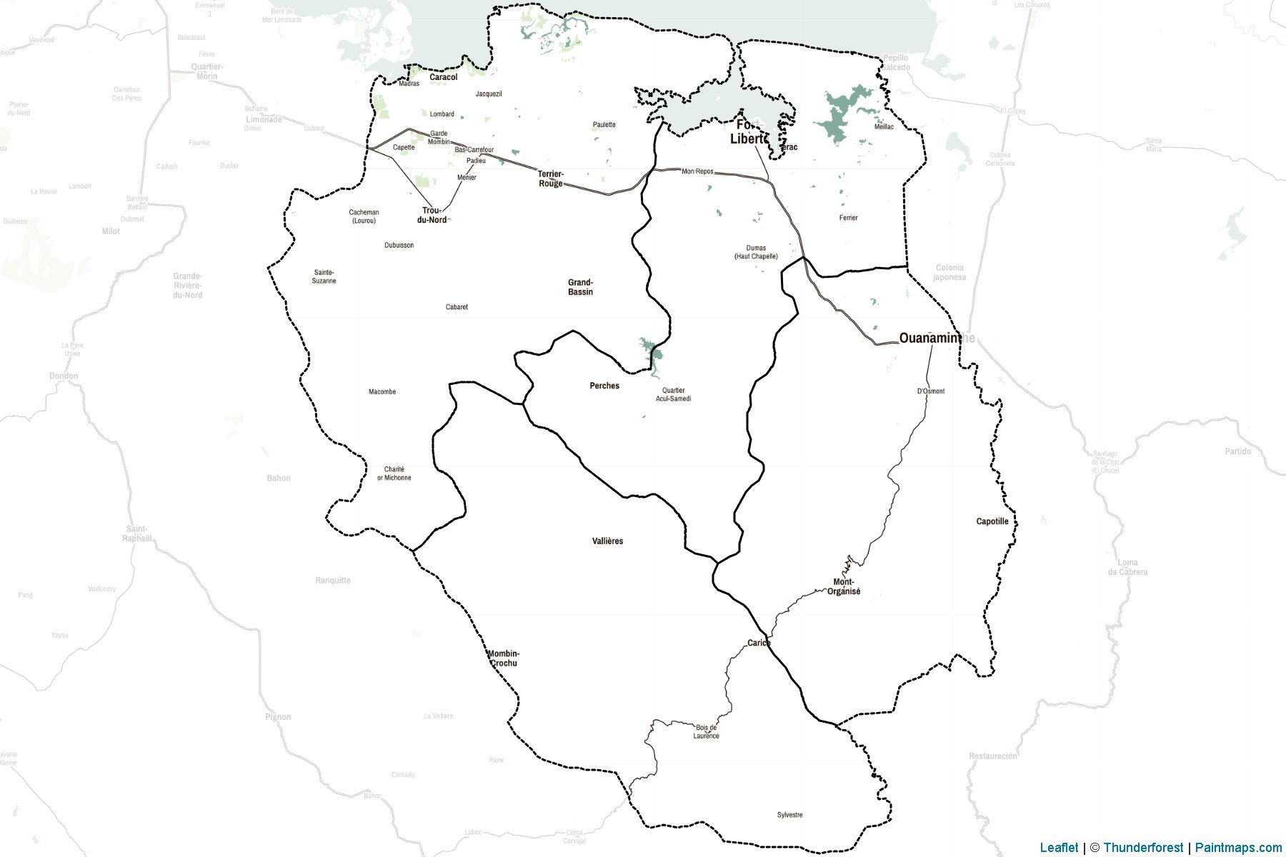 Muestras de recorte de mapas Nord-Est (Haití)-2