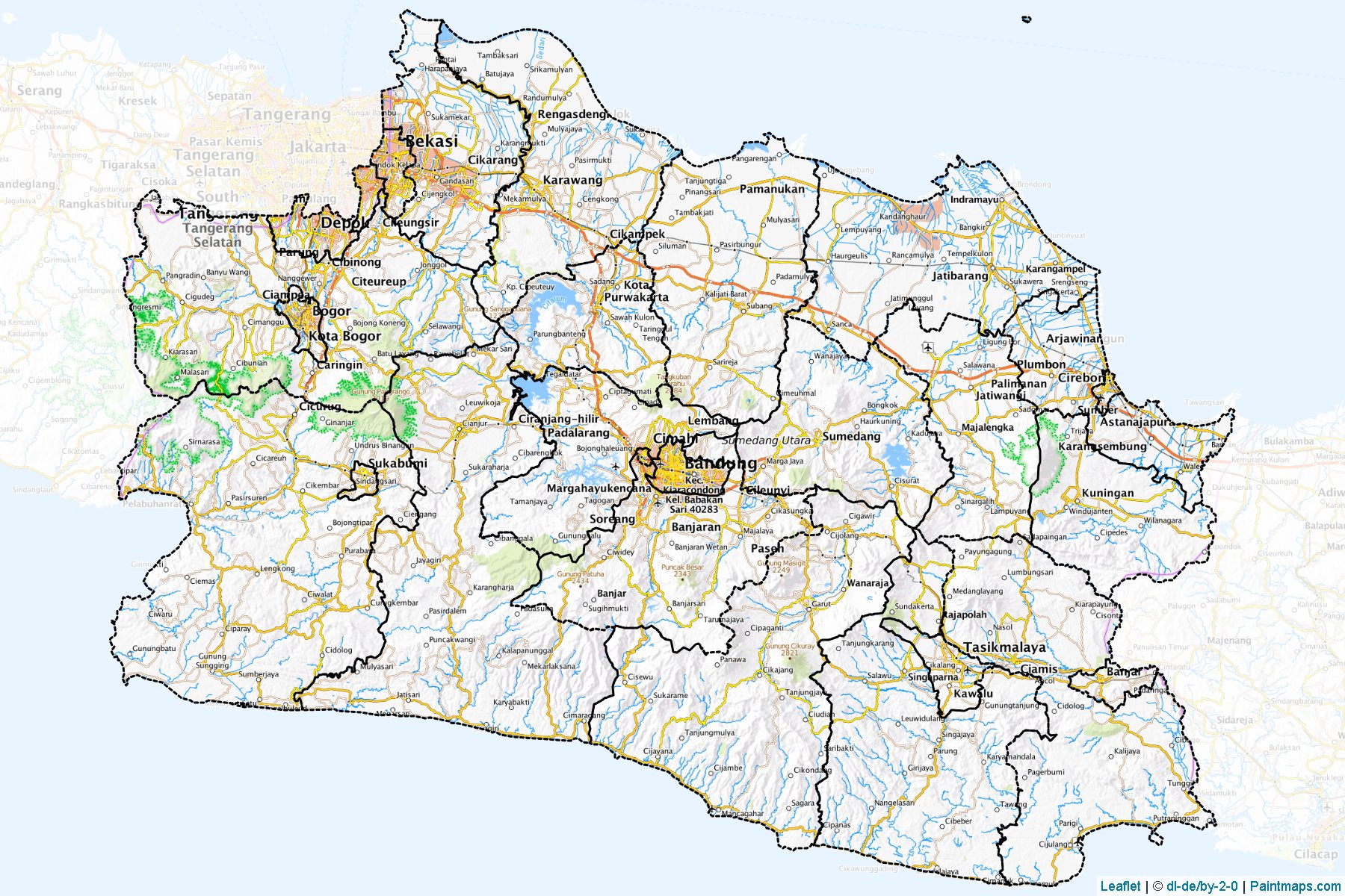 West Java (Indonesia) Map Cropping Samples-1