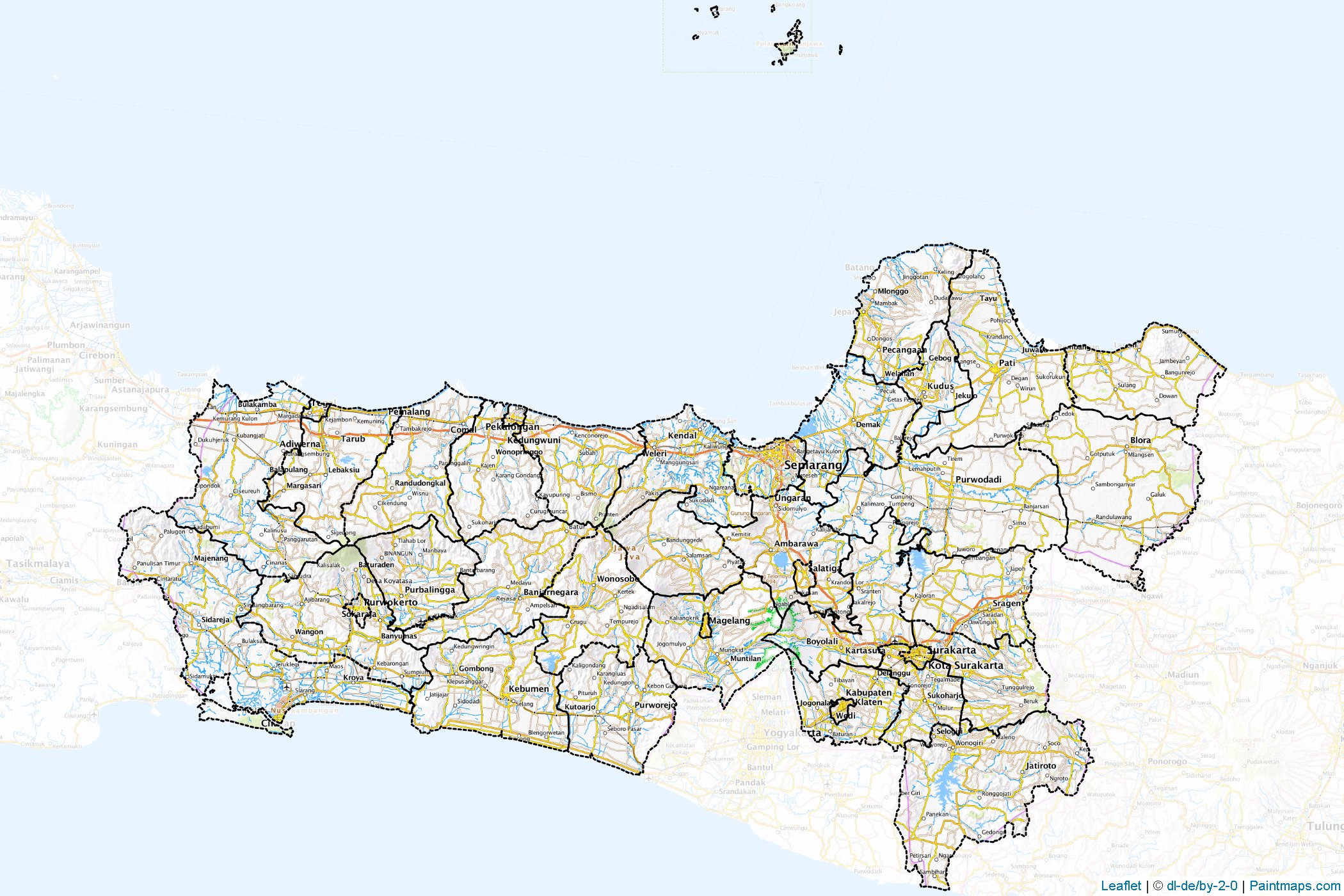 Central Java (Indonesia) Map Cropping Samples-1