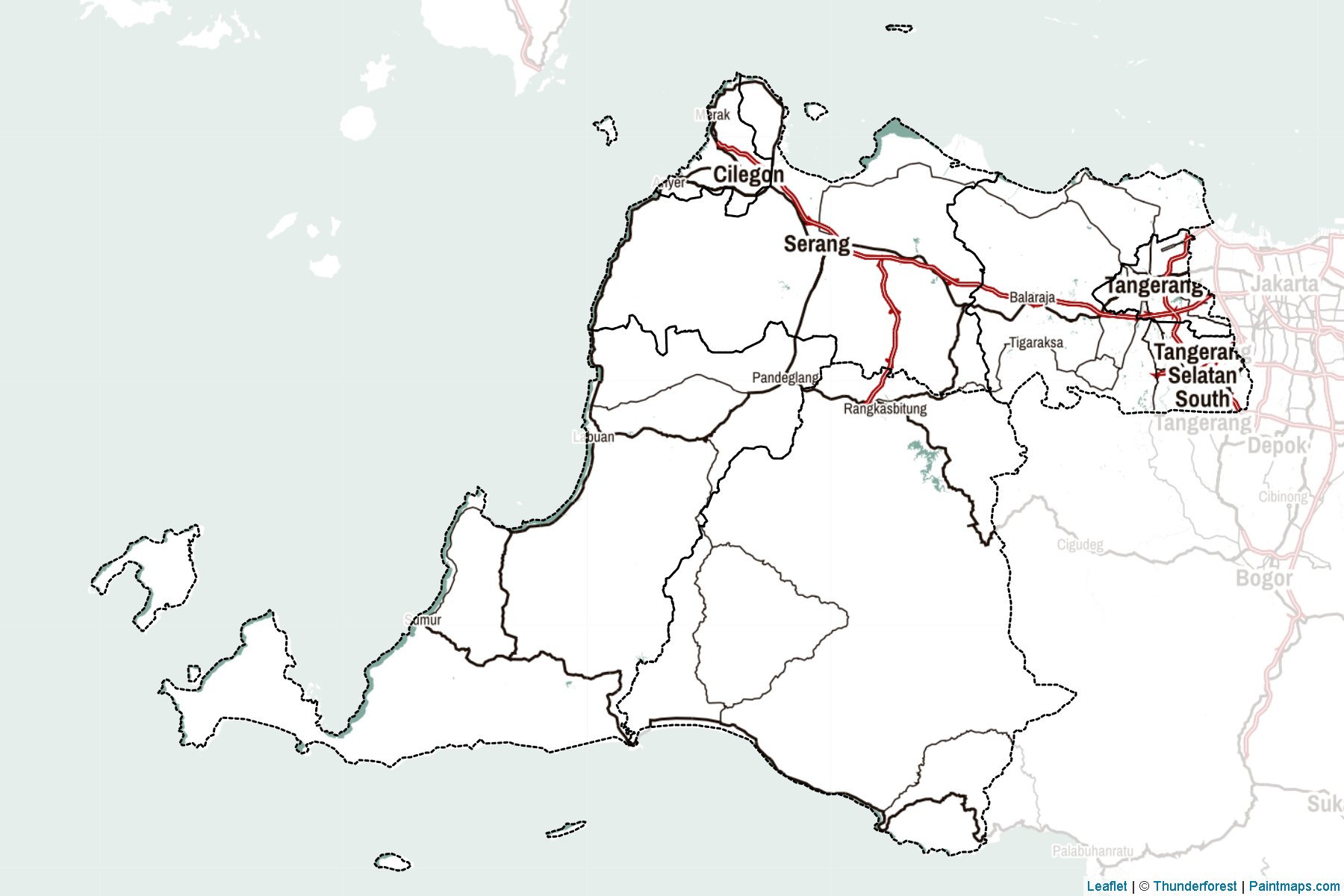 Muestras de recorte de mapas Banten (Indonesia)-2