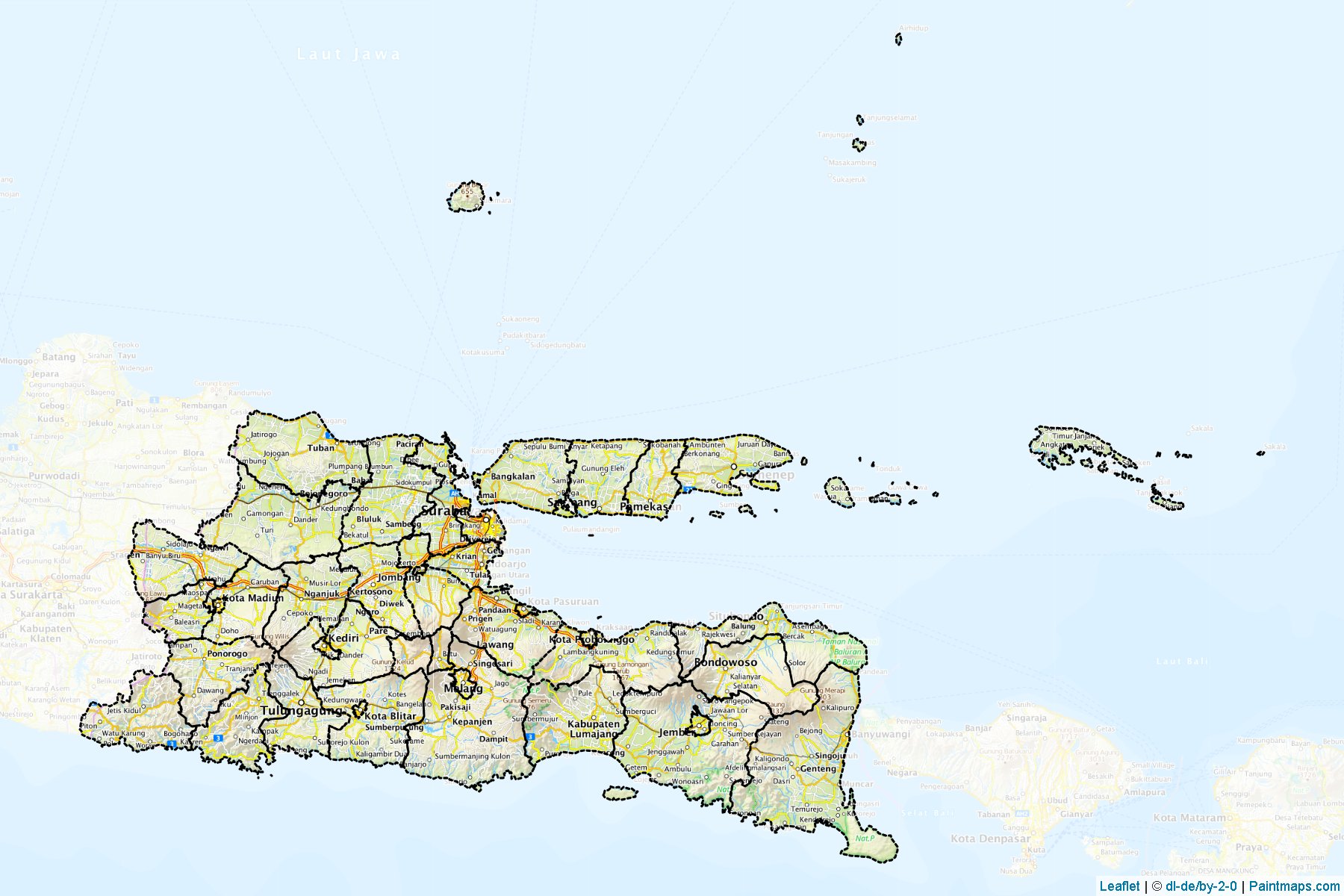 East Java (Indonesia) Map Cropping Samples-1