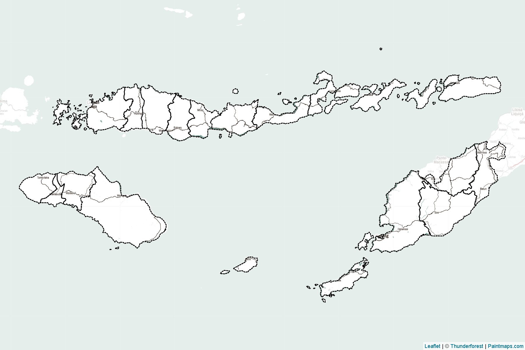 East Nusa Tenggara (Indonesia) Map Cropping Samples-2