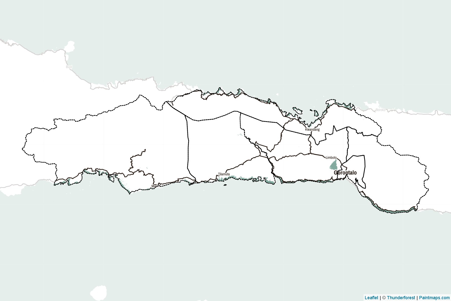 Gorontalo (Indonesia) Map Cropping Samples-2