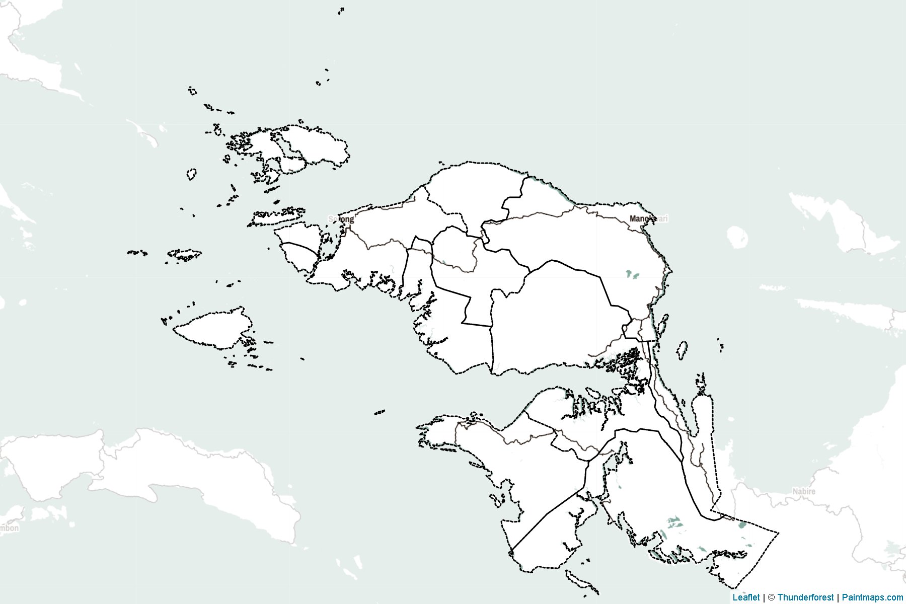 West Papua (Indonesia) Map Cropping Samples-2