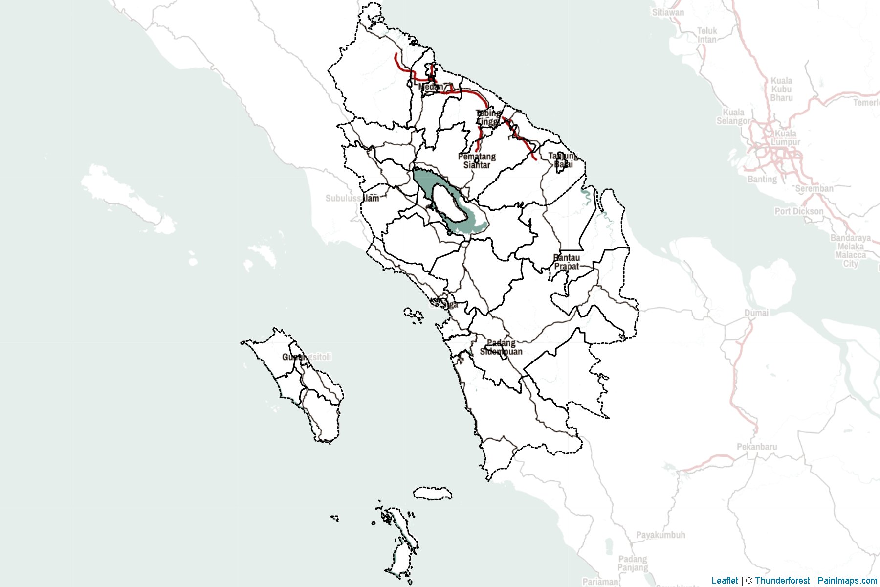 North Sumatra (Indonesia) Map Cropping Samples-2