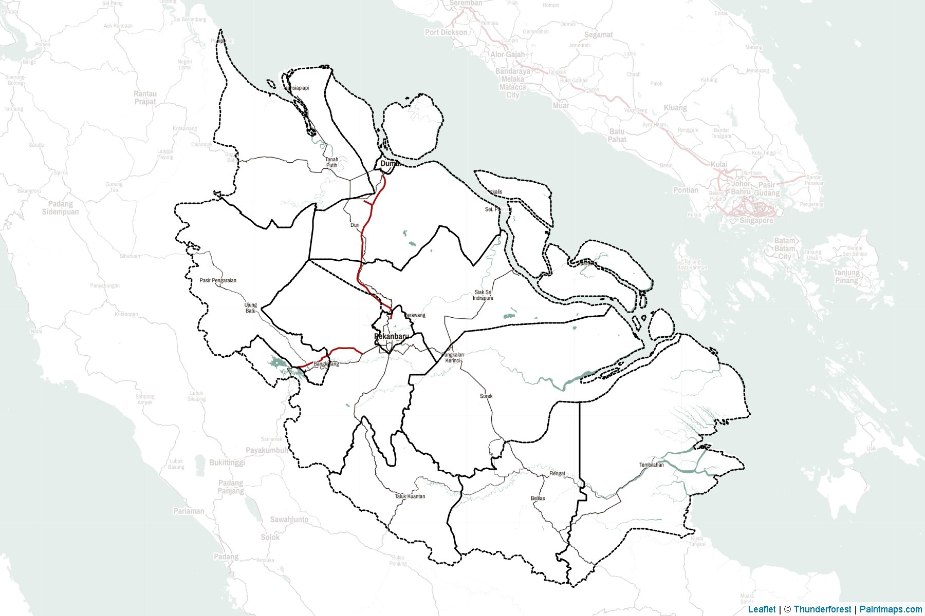 Riau (Endonezya) Haritası Örnekleri-2