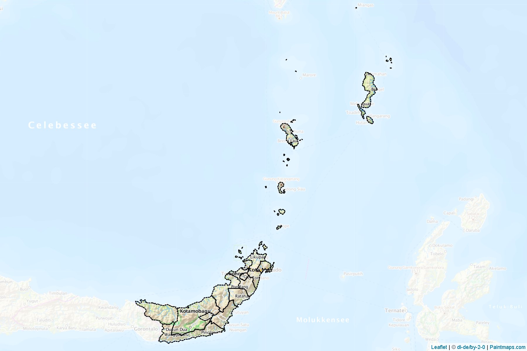 North Sulawesi (Indonesia) Map Cropping Samples-1