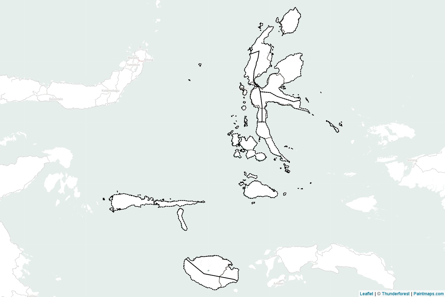 Kuzey Maluku (Endonezya) Haritası Örnekleri-2