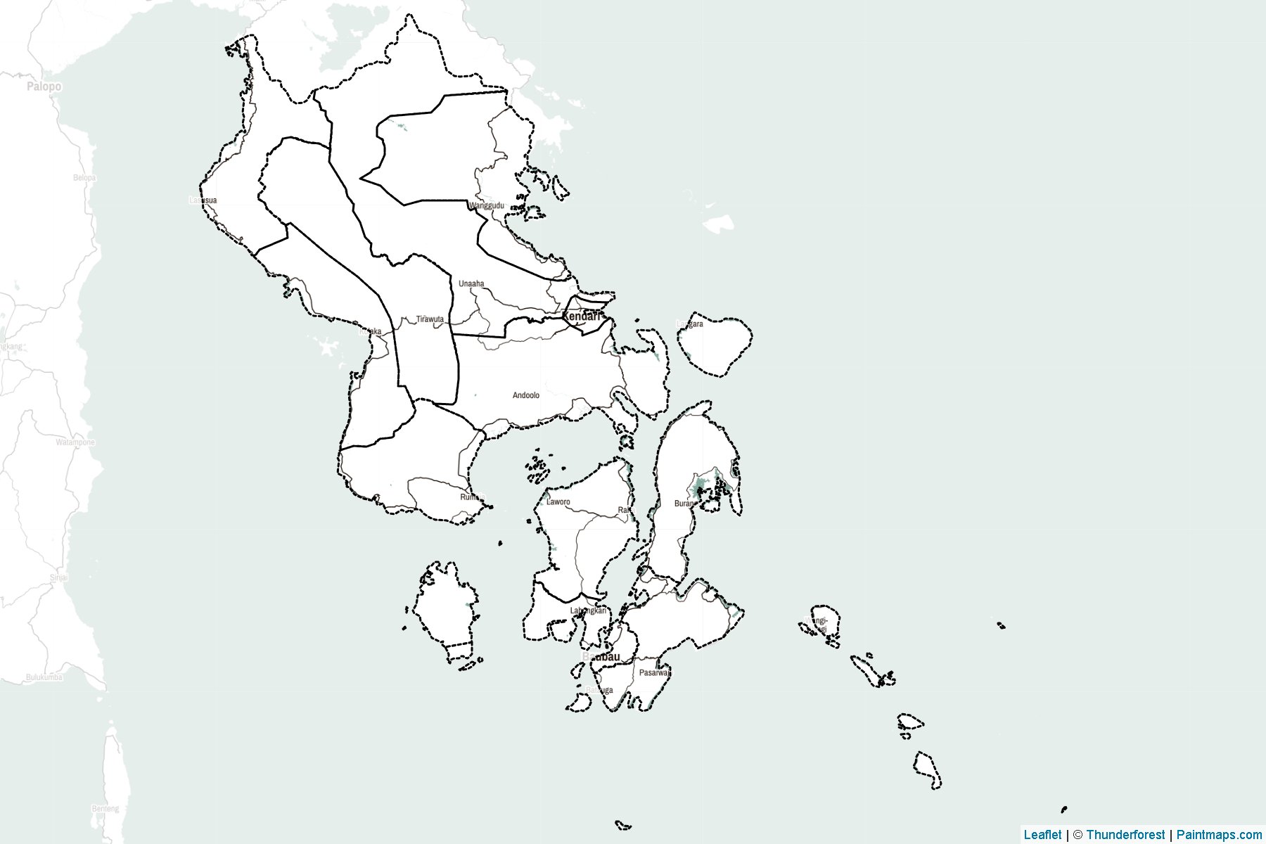 Southeast Sulawesi (Indonesia) Map Cropping Samples-2