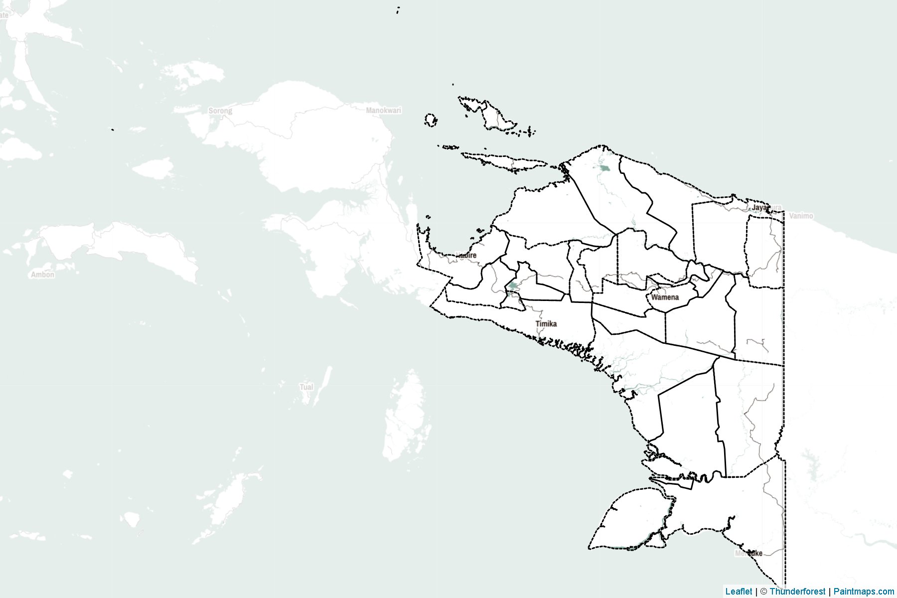 Papua (Endonezya) Haritası Örnekleri-2