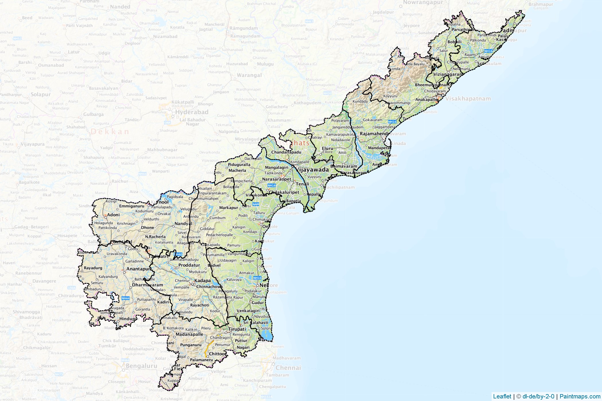 Andhra Pradesh (India) Map Cropping Samples-1