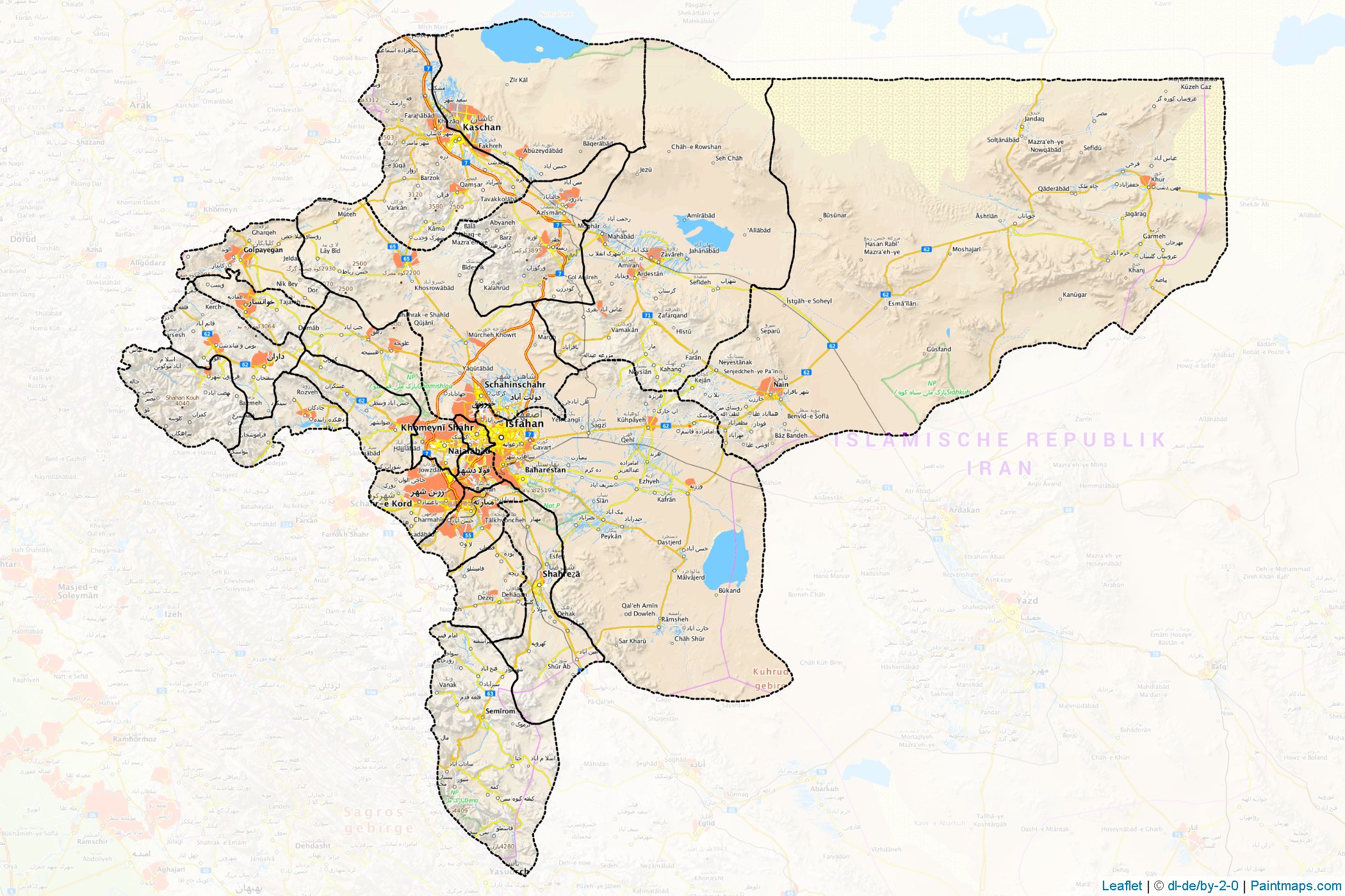 Esfahan (Iran) Map Cropping Samples-1