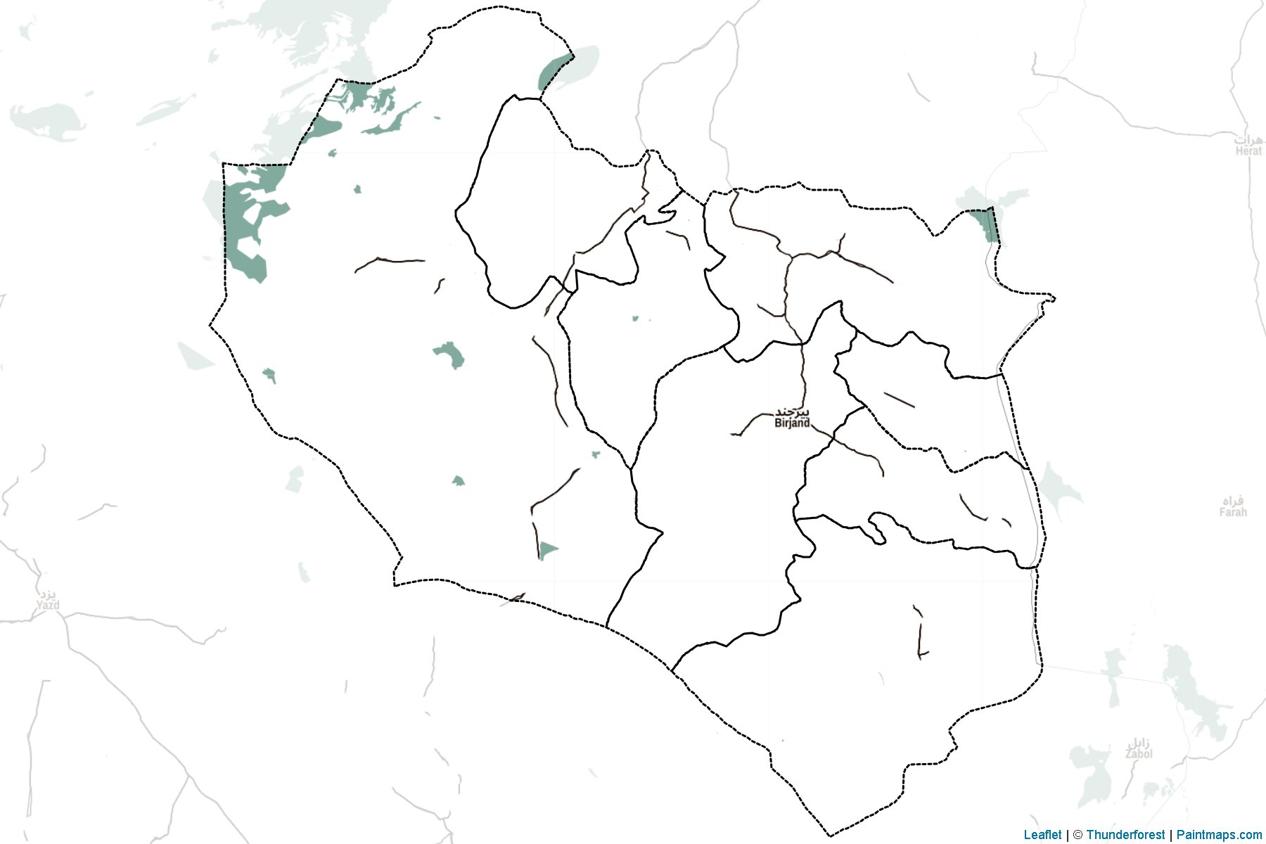 South Khorasan (Iran) Map Cropping Samples-2