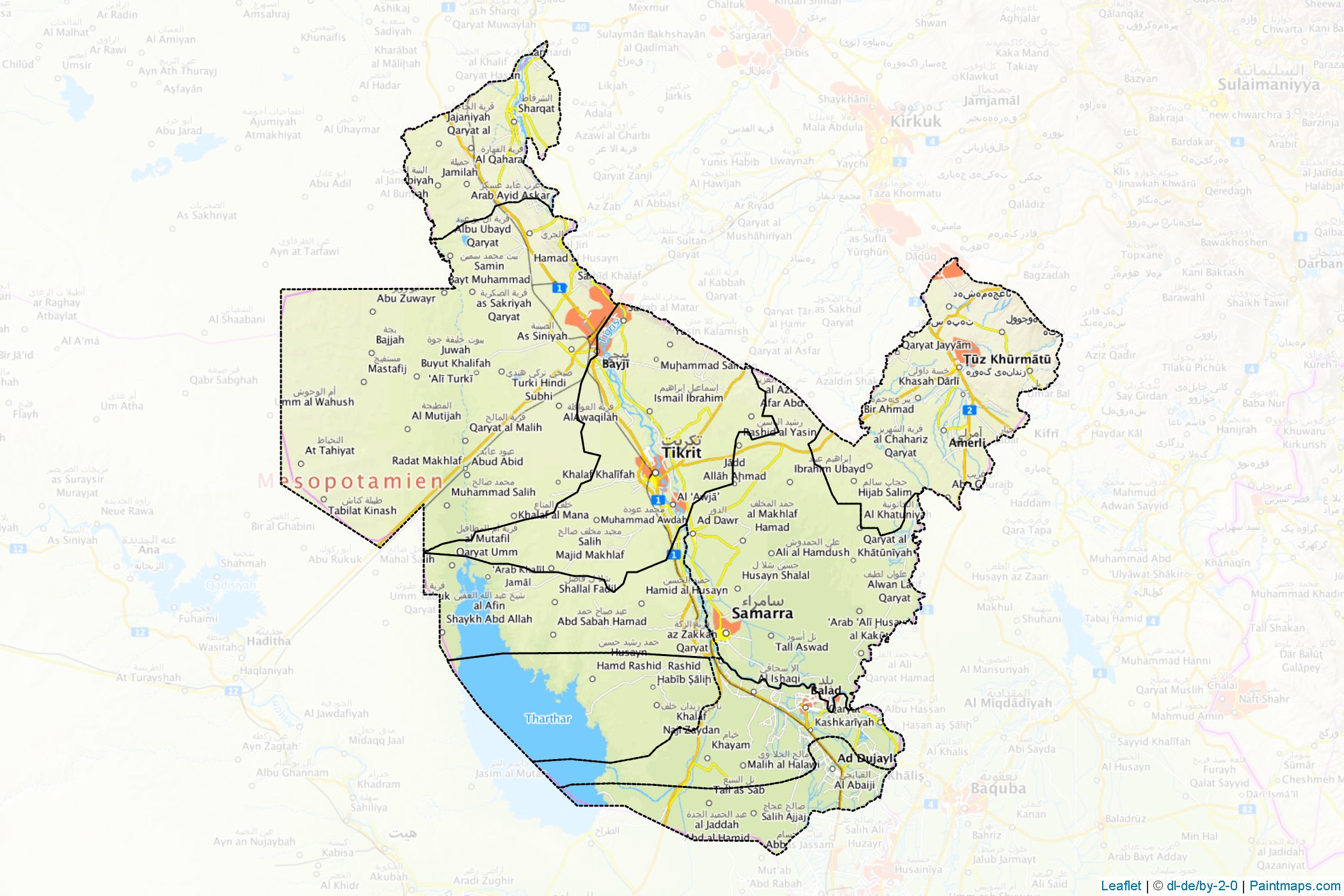 Sala ad-Din (Iraq) Map Cropping Samples-1