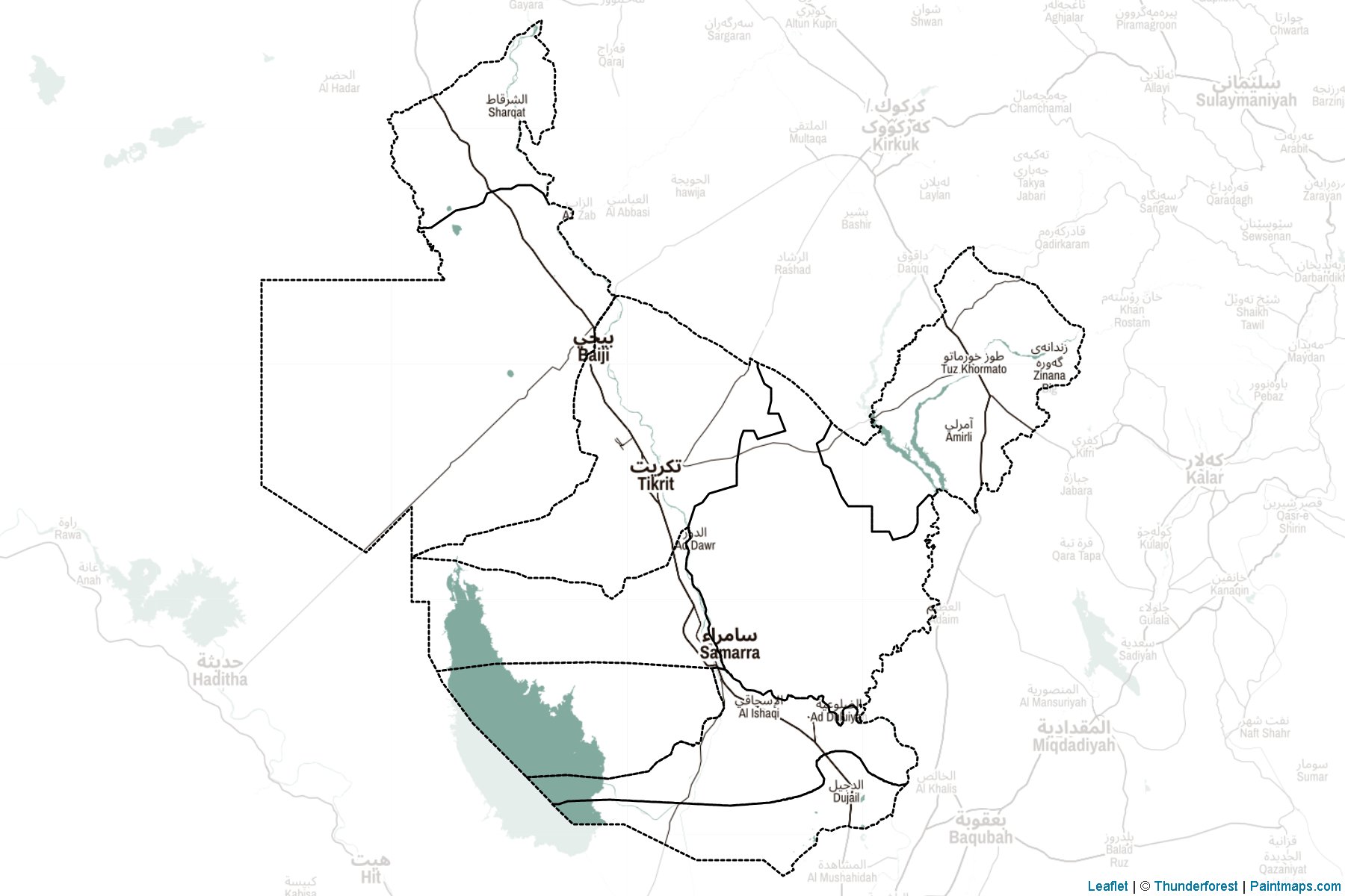 Sala ad-Din (Iraq) Map Cropping Samples-2