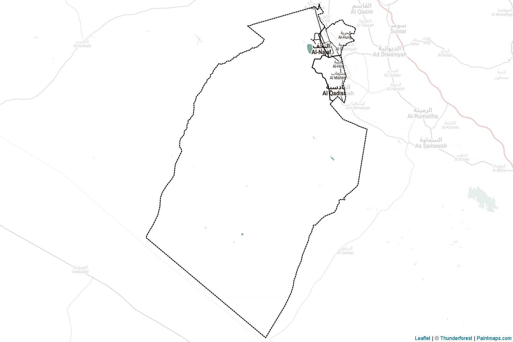 Necef ili (Irak) Haritası Örnekleri-2