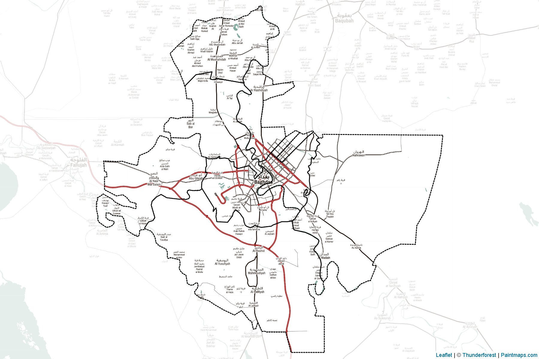 Bağdat (Irak) Haritası Örnekleri-2