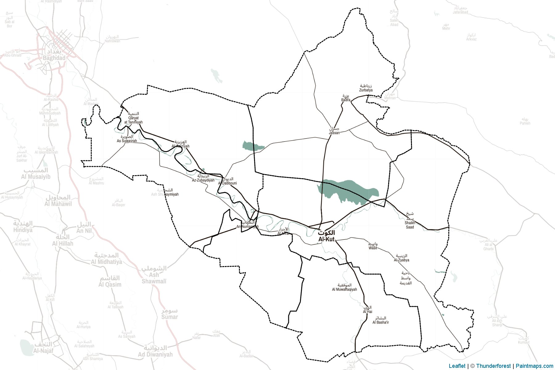 Muestras de recorte de mapas Wasit (Irak)-2