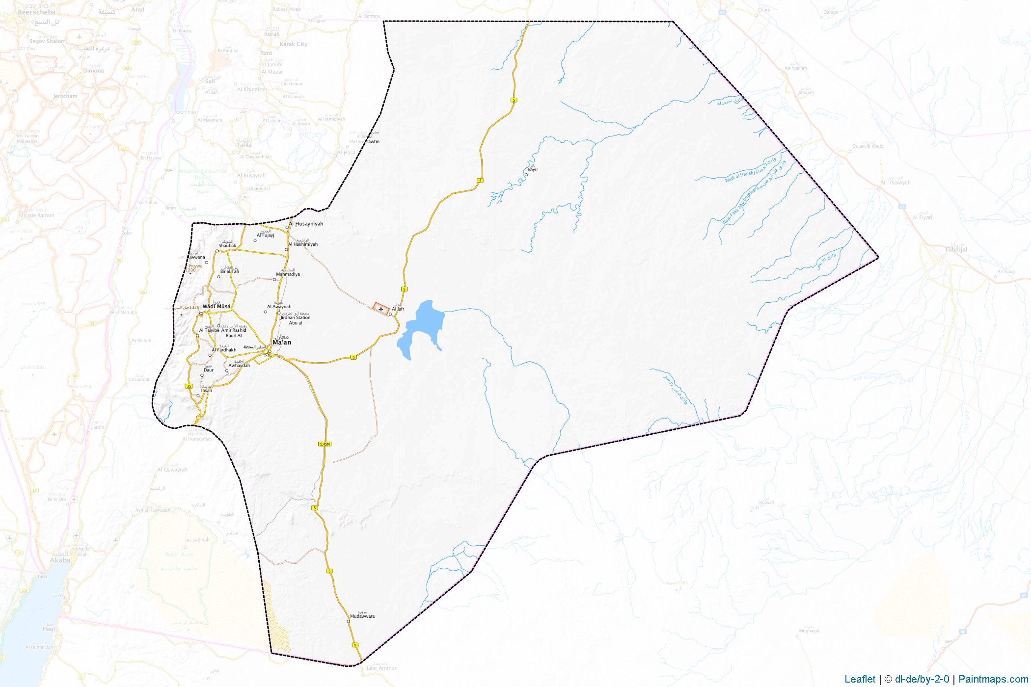 Maan (Jordan) Map Cropping Samples-1