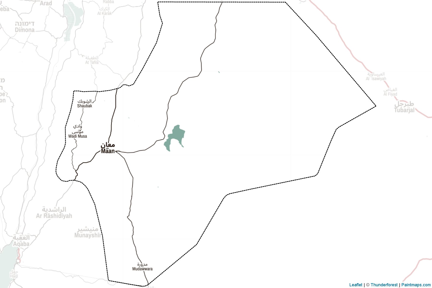 Maan (Jordan) Map Cropping Samples-2