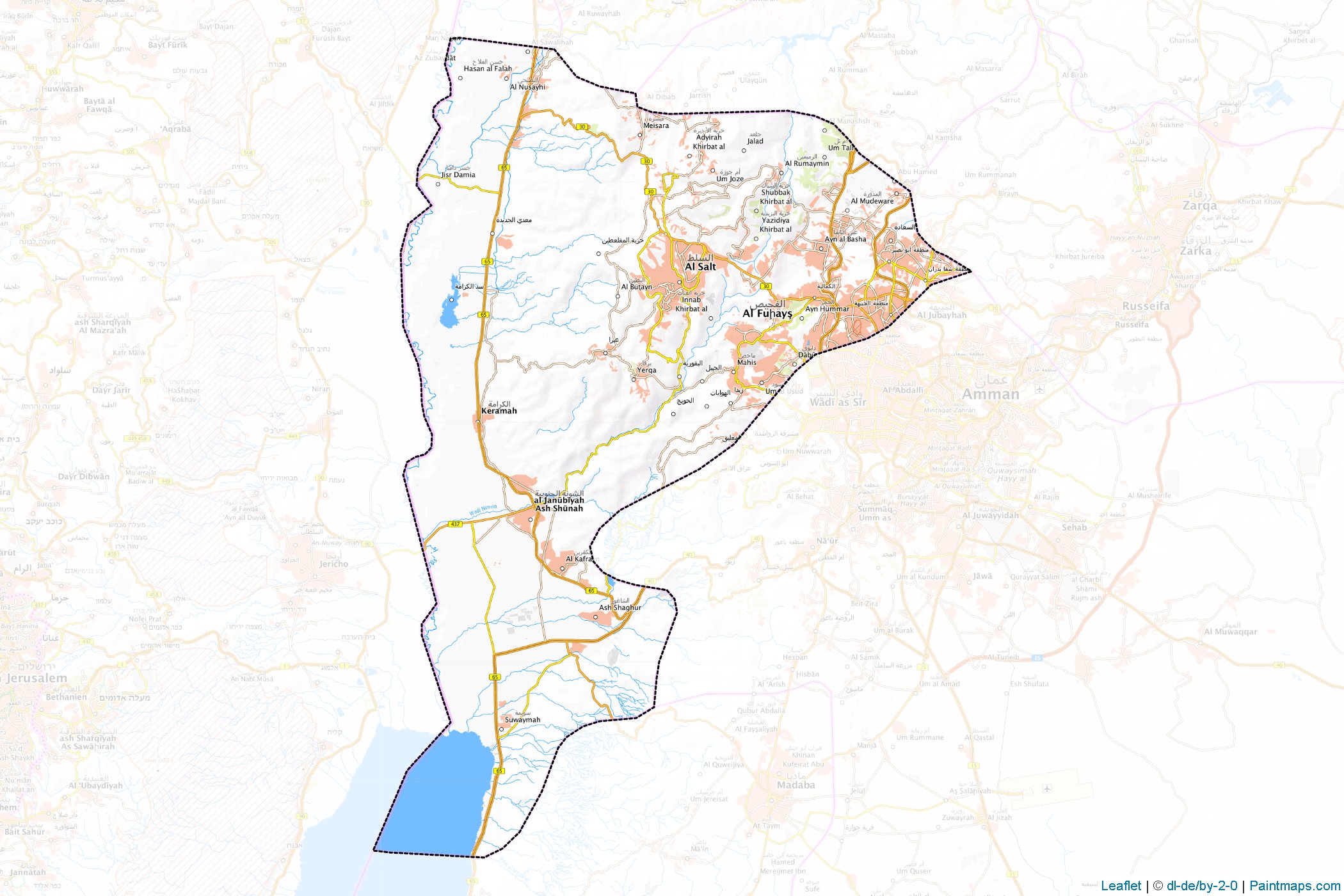 Al Balqa (Jordan) Map Cropping Samples-1