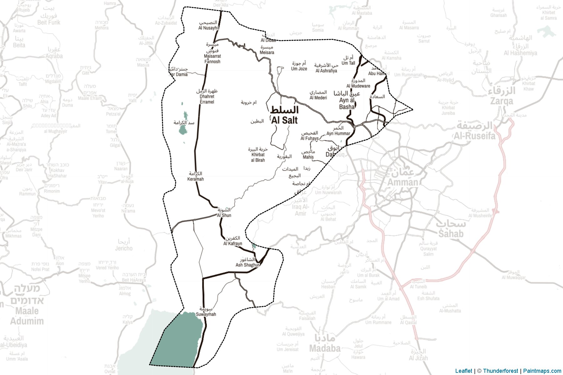 Al Balqa (Jordan) Map Cropping Samples-2