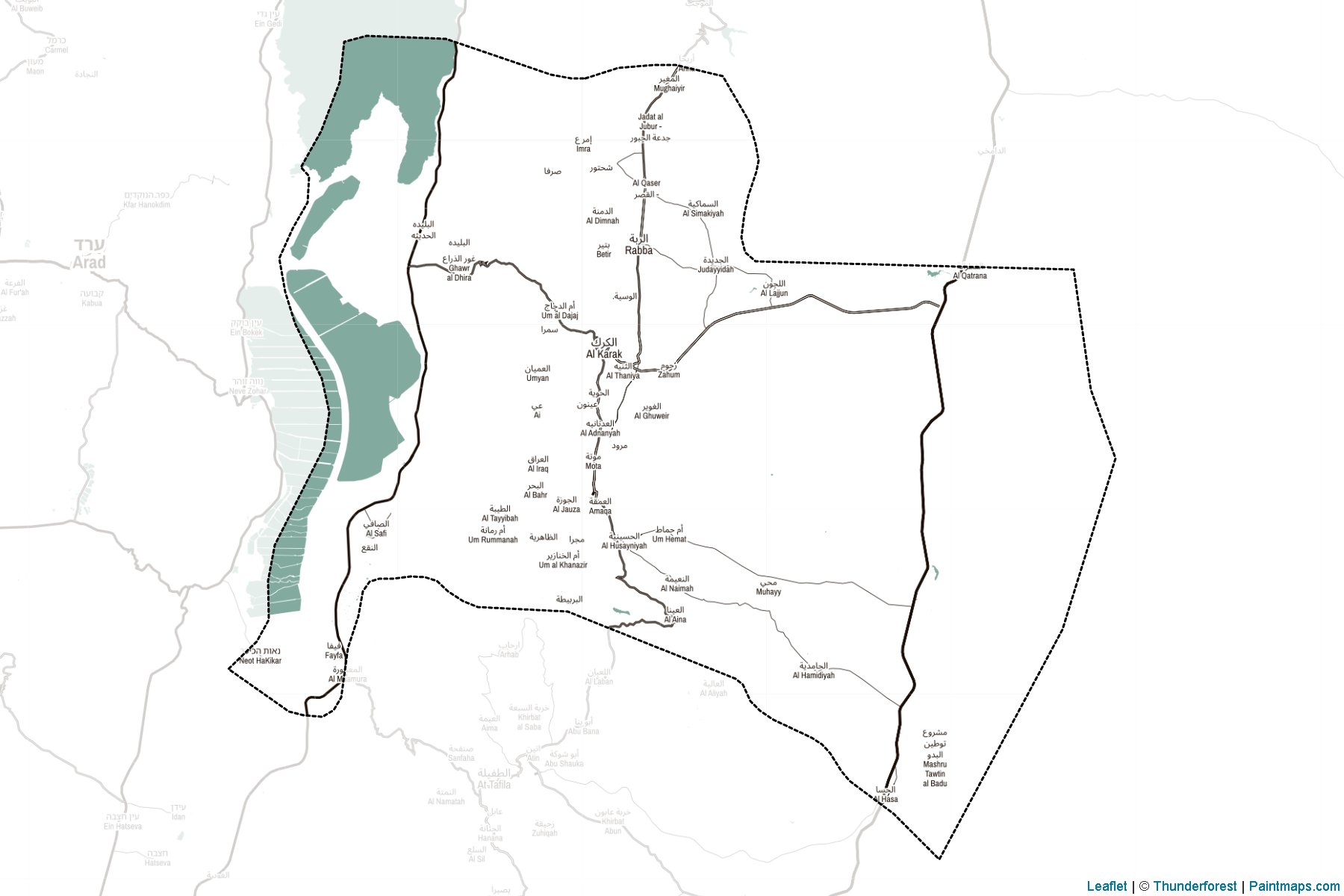 Al Karak (Jordan) Map Cropping Samples-2