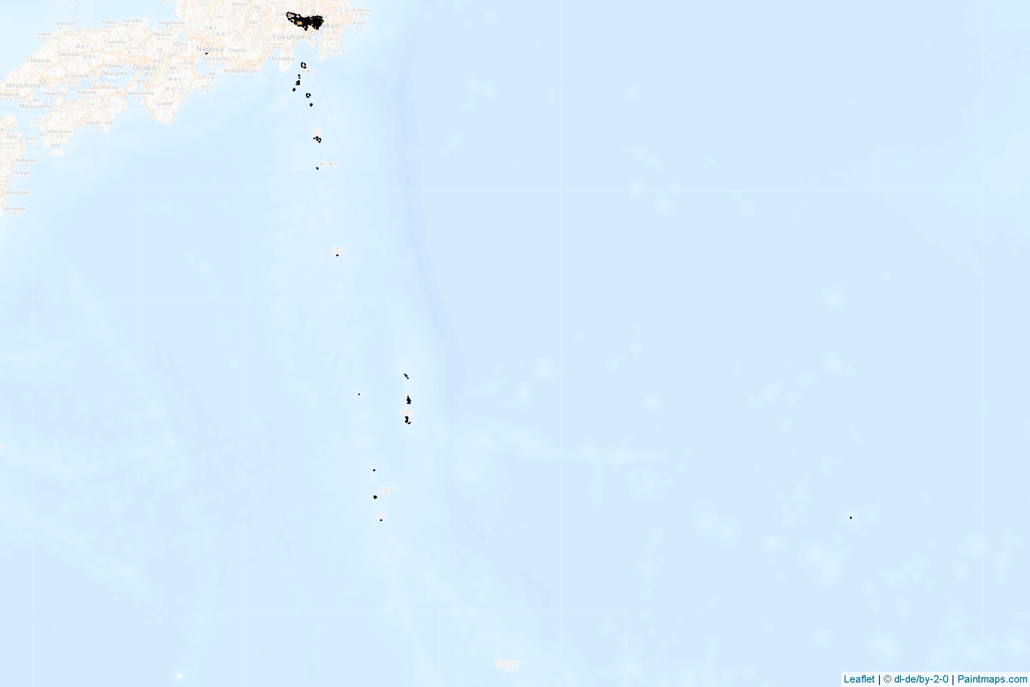 Muestras de recorte de mapas Tokyo (Japón)-1