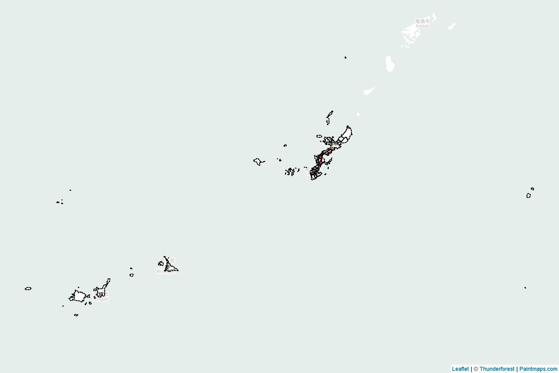 Okinawa Prefecture (Japan) Map Cropping Samples-2