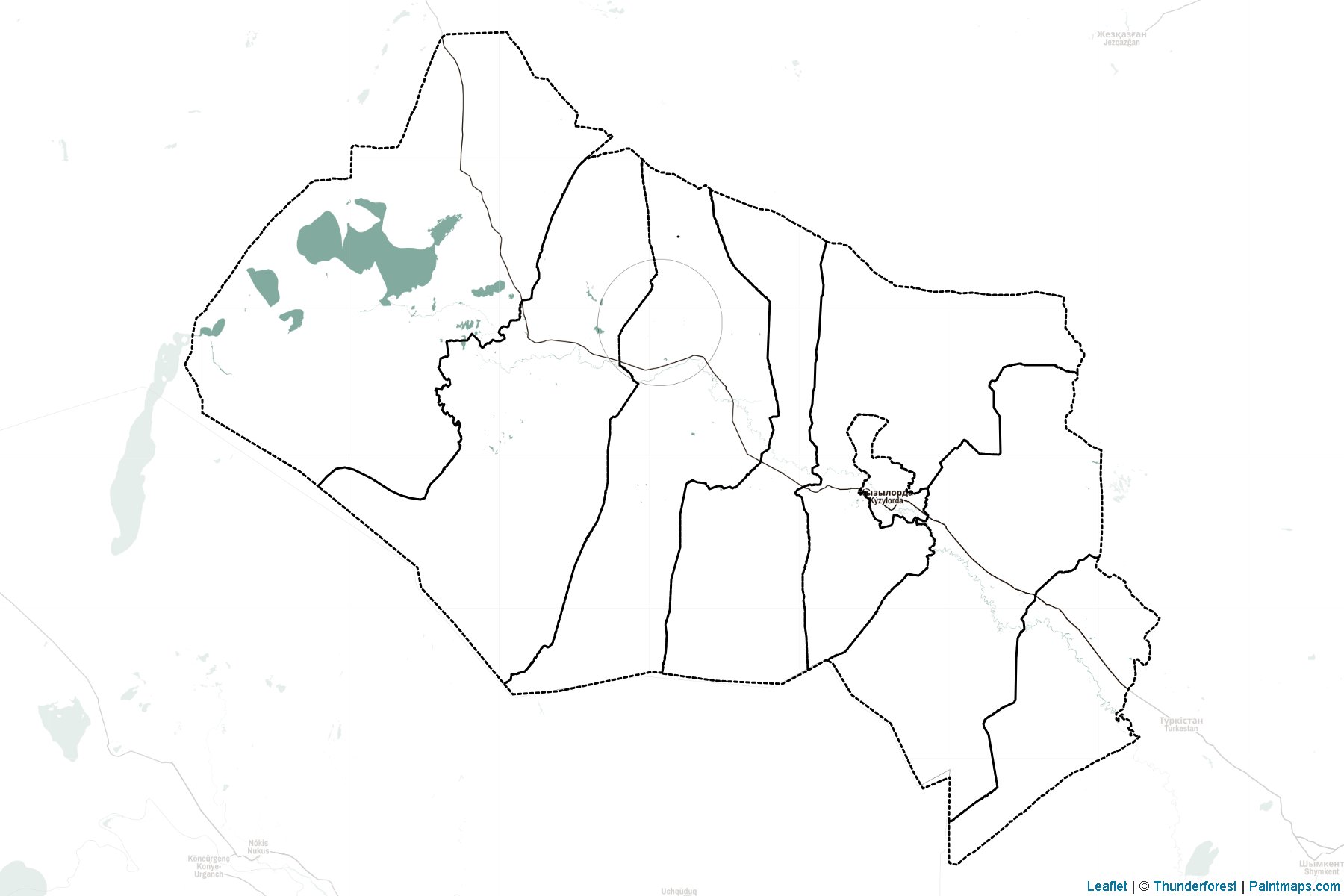 Muestras de recorte de mapas Qyzylorda (Kazakhstan)-2