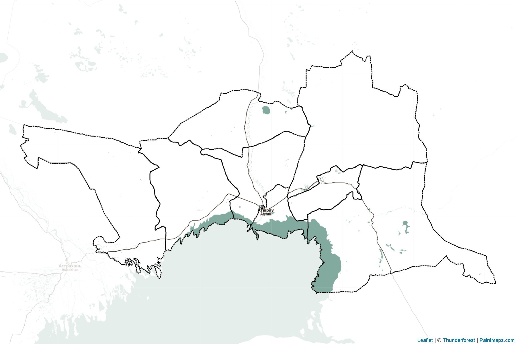 Muestras de recorte de mapas Atyrau (Kazakhstan)-2