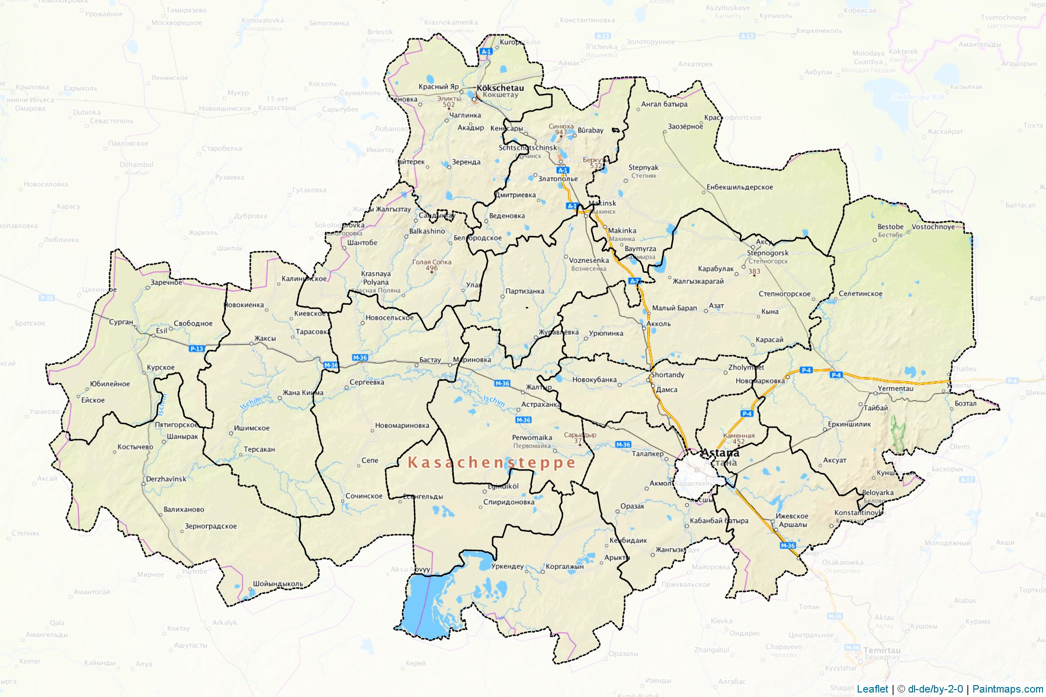 Muestras de recorte de mapas Aqmola (Kazakhstan)-1