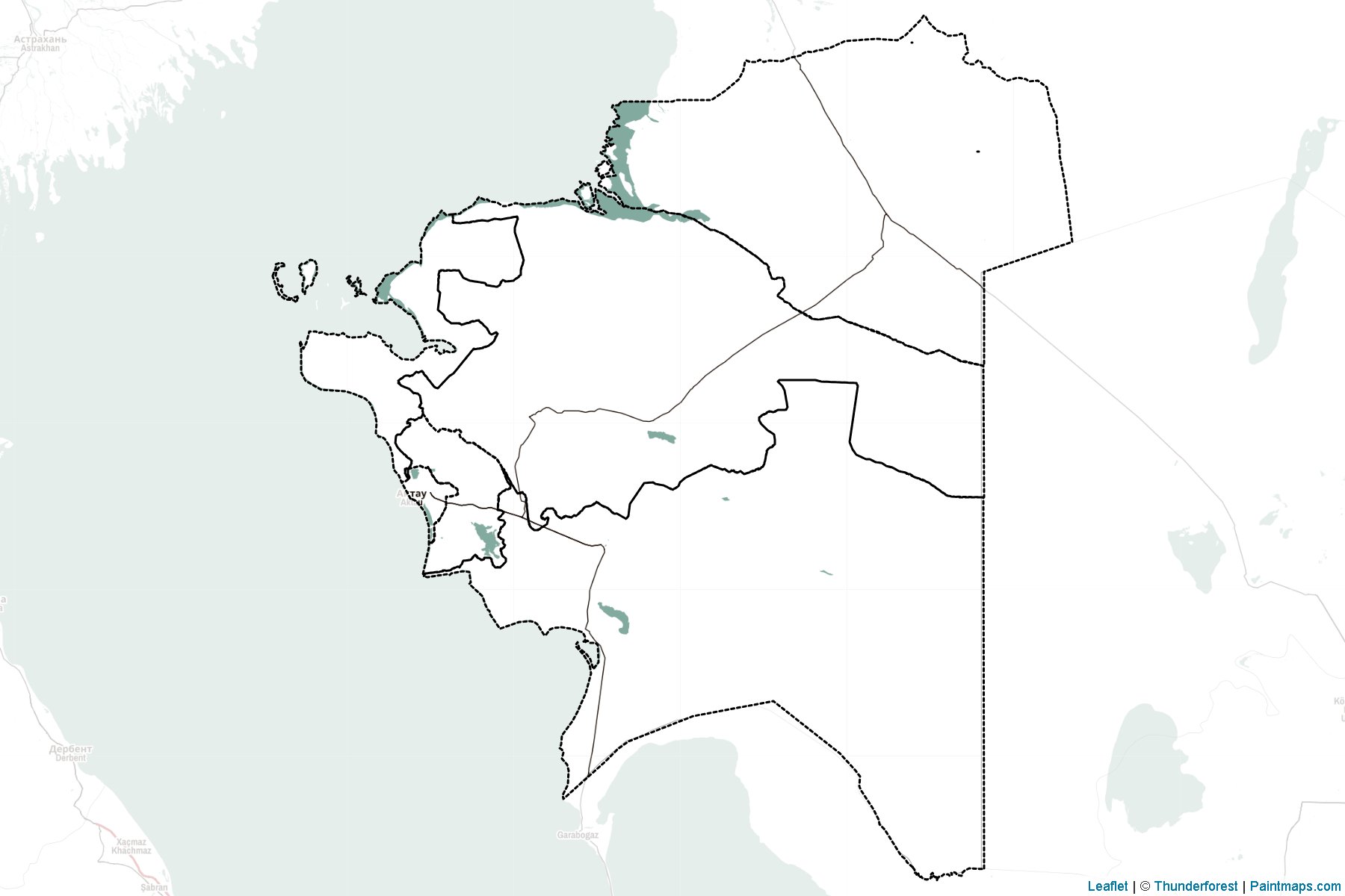 Muestras de recorte de mapas Mangghystau (Kazakhstan)-2